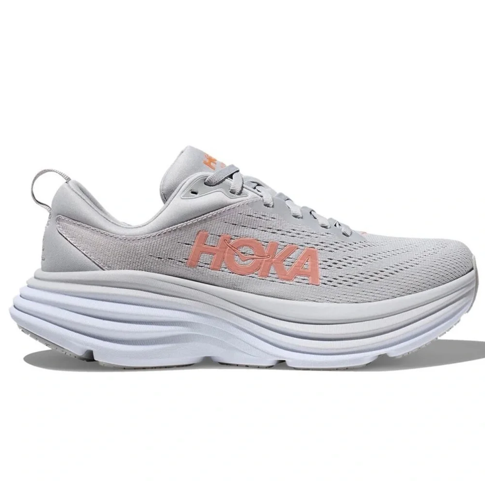 Hoka Bondi 8 Gray Harbor Mist/ Luna rock sz 9 women’s good cond price firm!
